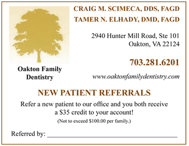 We love new patients at Oakton Family Dentistry