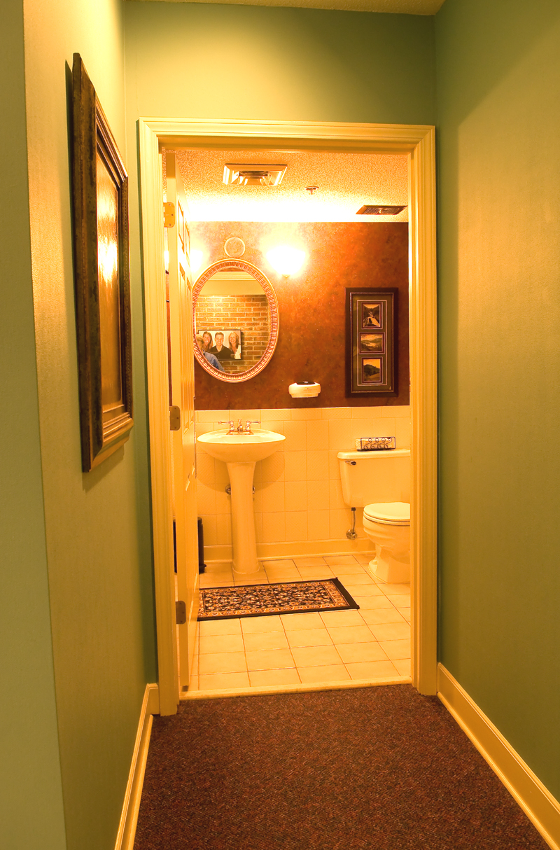 Clean restroom