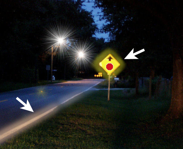 Halos at night