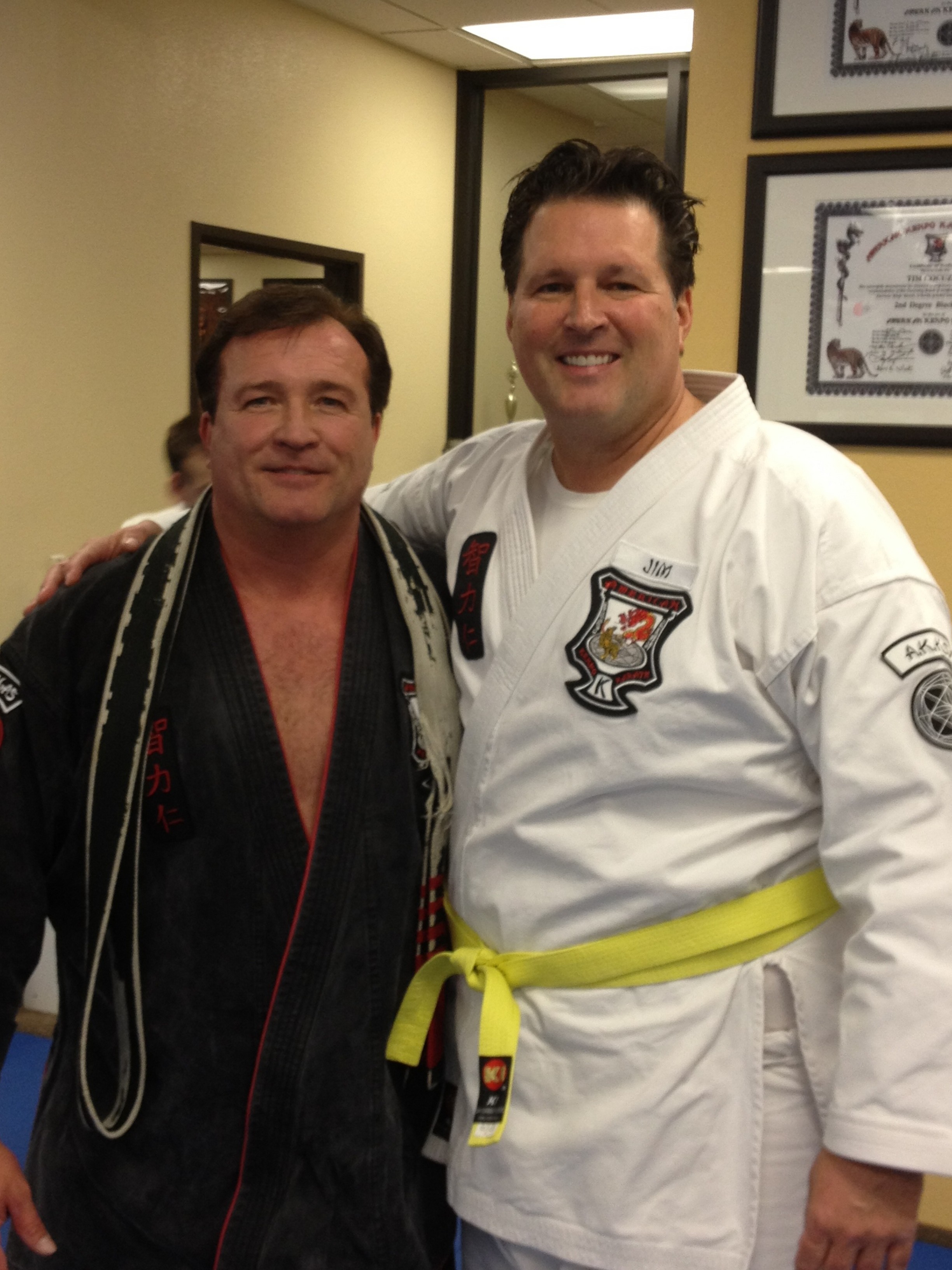 Dr Wright studies Kenpo 5.0 Karate with Jeff Speakman