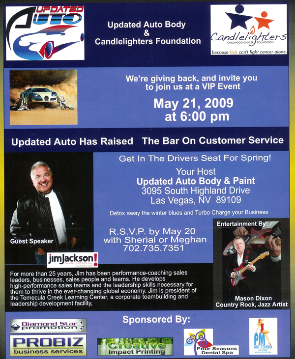 Updated Auto Body & Candlelighters Sponsor - Dr Jim Wright Cosmetic Dentist Las Vegas