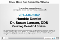Humble Dentist Cosmetic Video Button