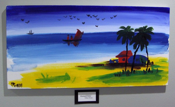 Nihar's paintings in dental office 