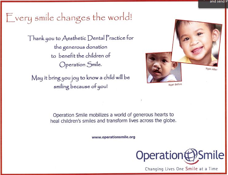 Operation Smile - New York City Dentist - Dentist in New York City - Manhattan Dentist - 5th Avenue Dentist