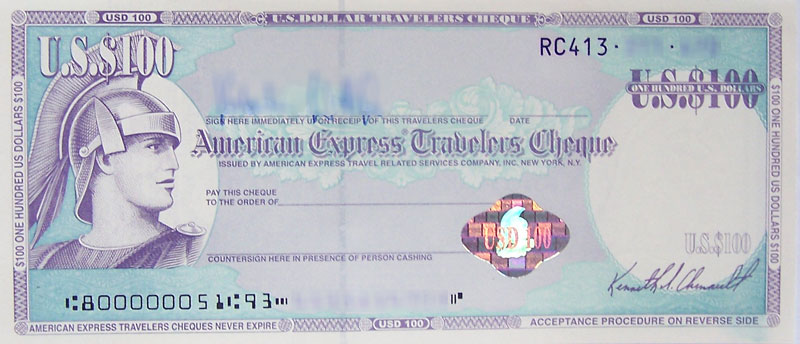 We Accept Travelers Checks